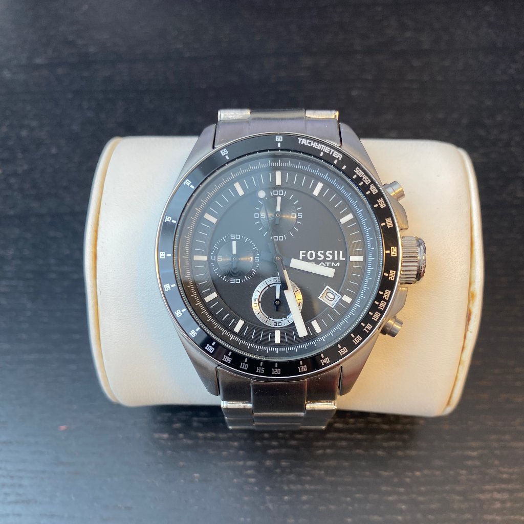 Fossil Mens Chronograph Black Dial Watch